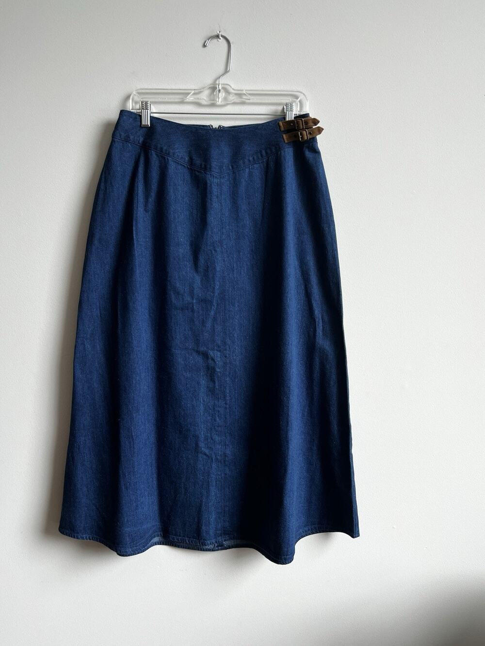 Vtg Talbots Maxi Denim Skirt 12 Cottagecore Boho Romantic Western Y2K